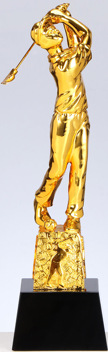 Resinfigur Golf Gold 68416