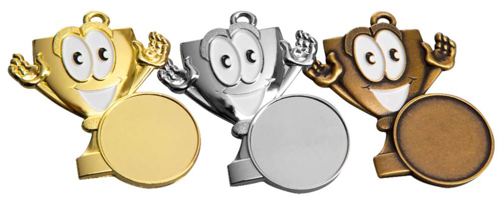 Kinder-Medaille 42 × 46 mm – Stieber 9146 Gold