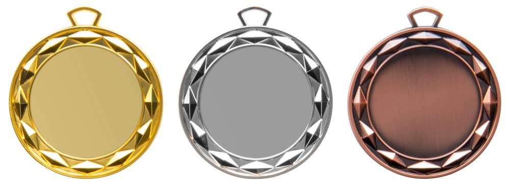 Stieber Medaille 9327 in Gold, Silber und Bronze