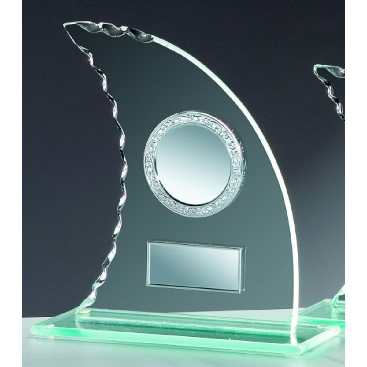 Glaspokal Segel 6 mm mit Aluminiumkranz – Serie 35241