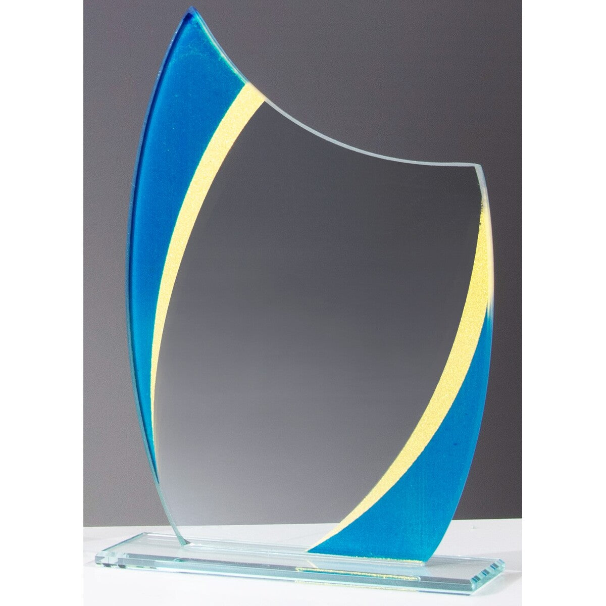 Glastrophäe Blau-Gold – 68306–68308