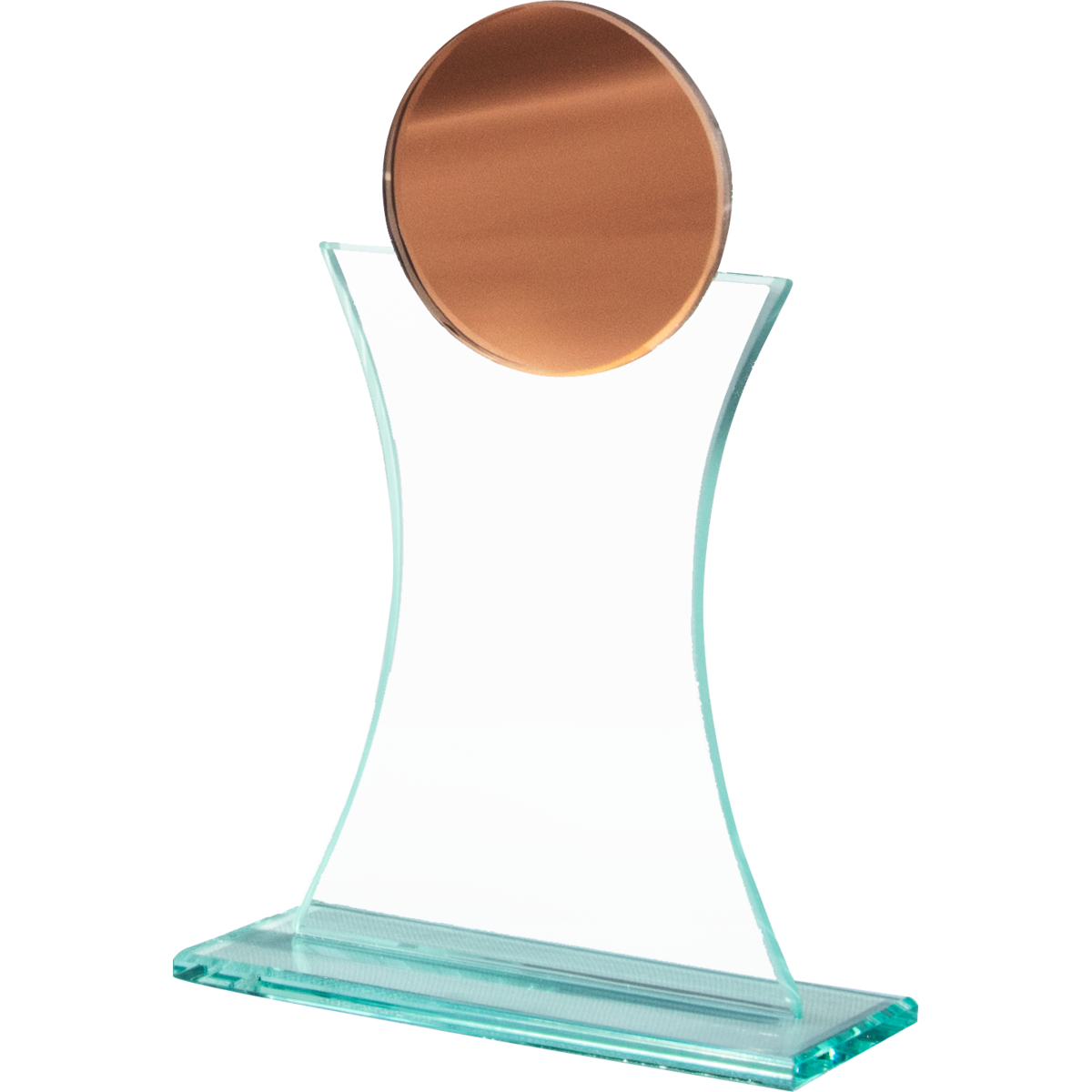 Spiegelglas-Trophäe Bronze, 160 × 120 mm – 68317