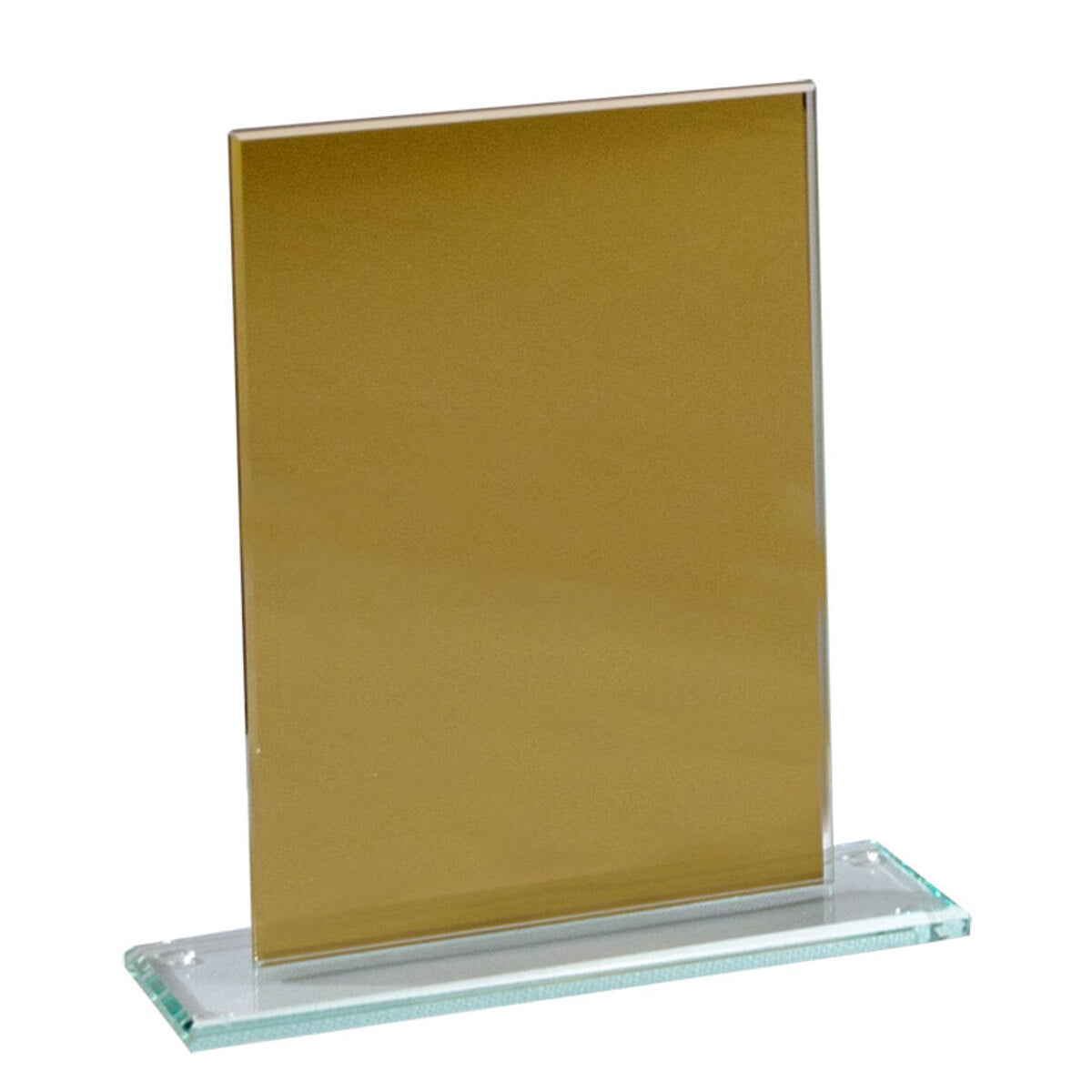Spiegelglas-Trophäe Gold, 150 × 140 mm – 68350