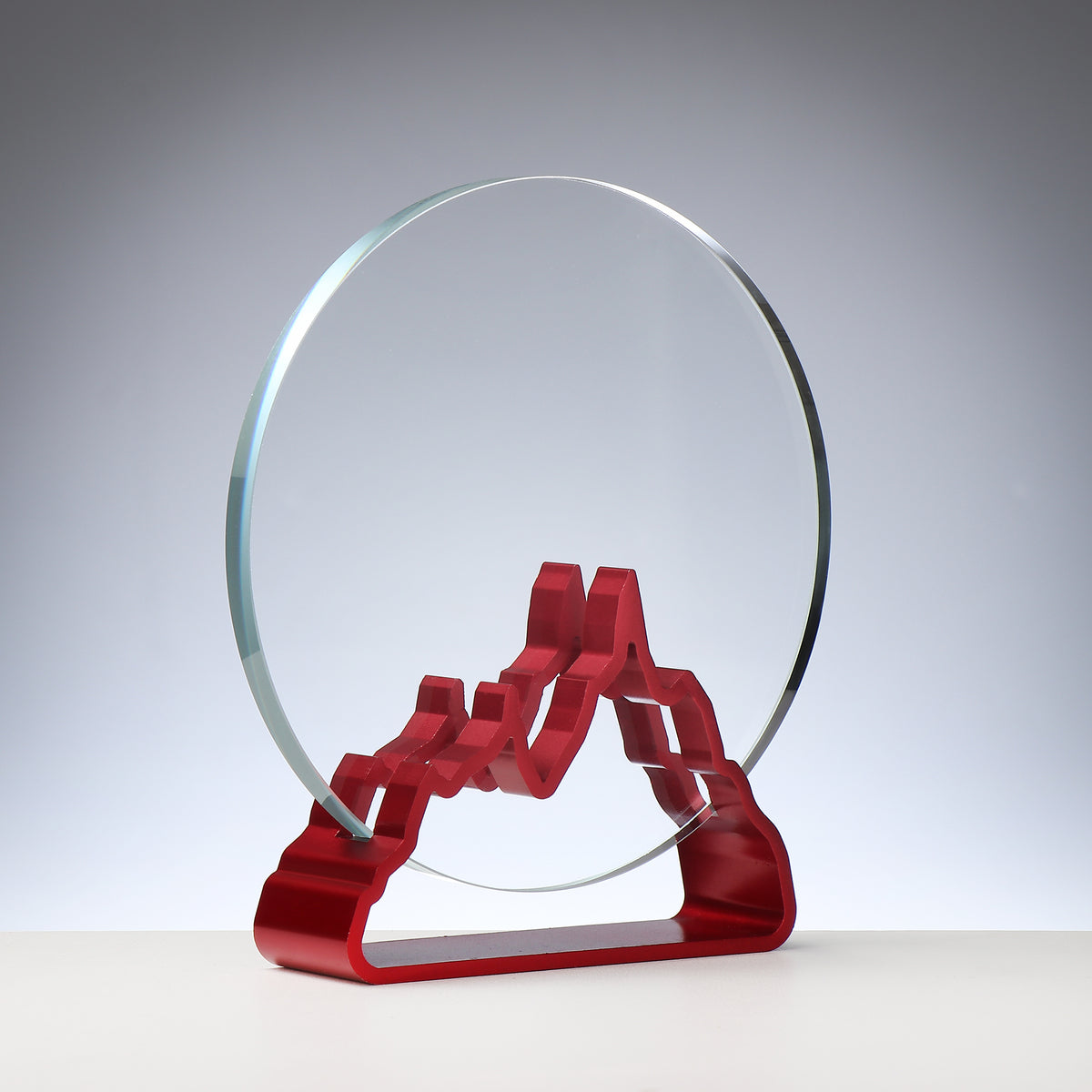Runder Glas-Metall-Award, Ø 16 cm – 68453