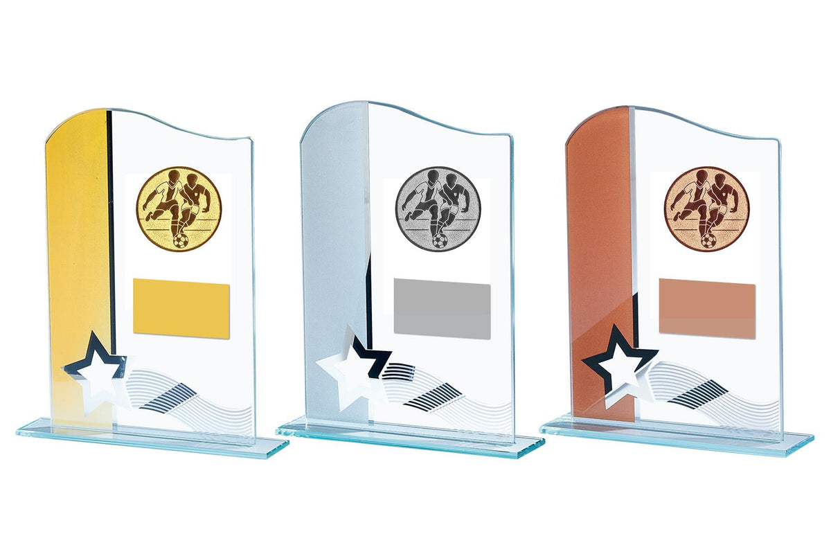 Budget Glas mit Schild & Emblem bei Pokaldiscount