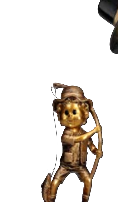 Resinfigur Angler Junior 39645