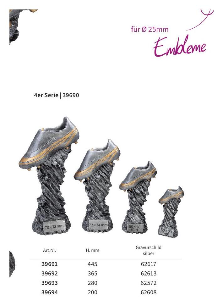Resinfigur Weltstar 39691 bis 39694