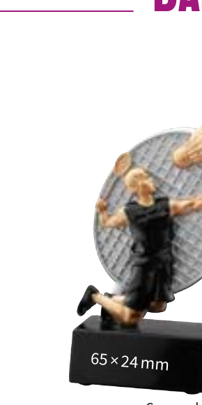 Resinfigur Badminton 39809