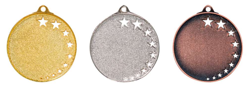 Fußballmedaille 9188 Rückseite für Gravur