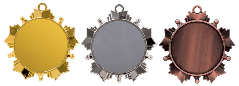 Zamak-Medaille 9229 in Gold, Silber und Bronze