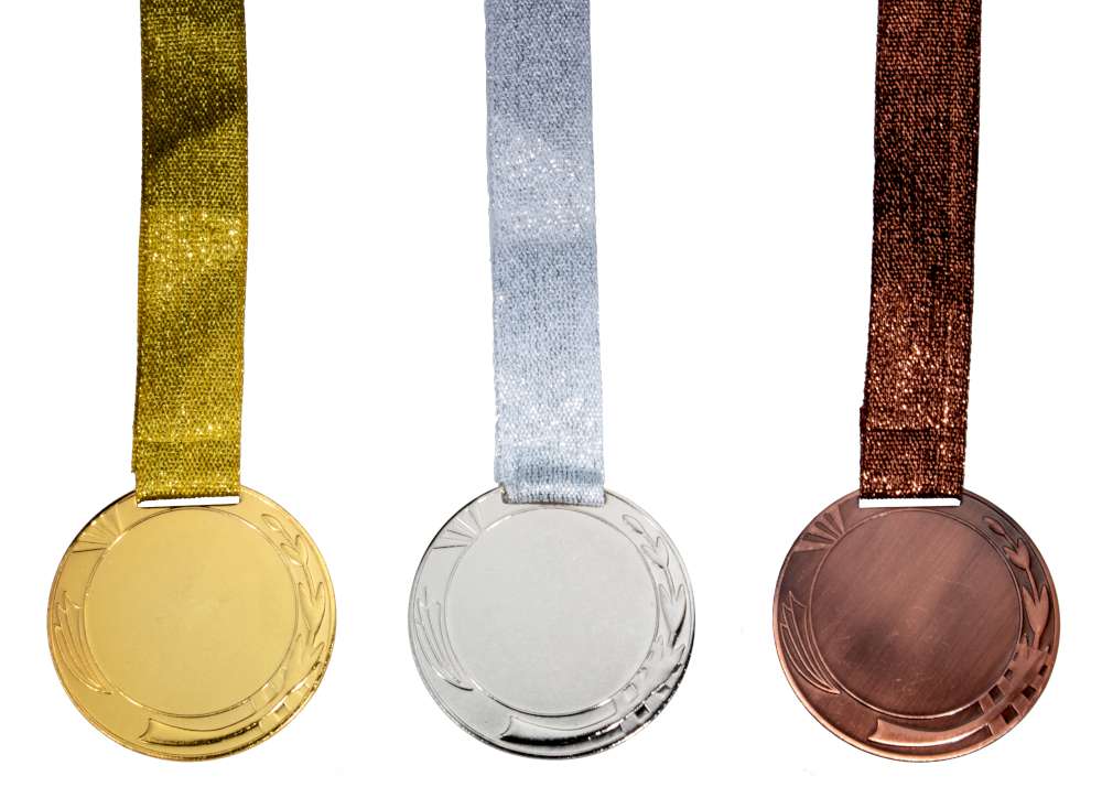 Eisen-Medaille Ø 70 mm mit Halsband – Stieber 9319