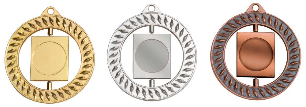 Drehbare Zamak-Medaille Ø 70 mm – Stieber 9320