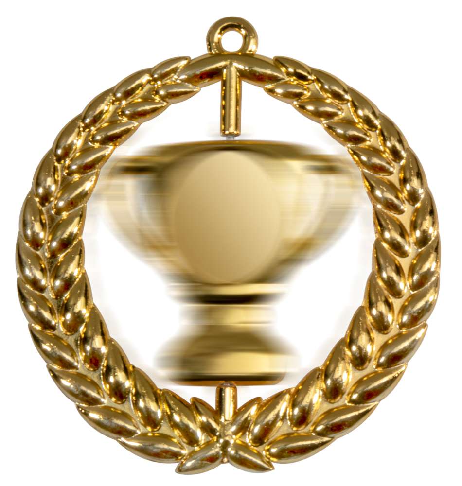 Drehbare Zamak-Medaille Ø 85 mm – Stieber 9333 – weitere Ansicht