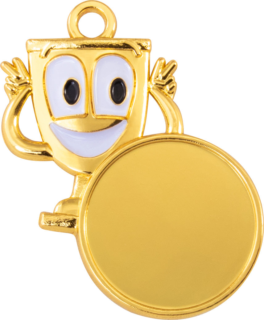 Zamak-Medaille 43 × 43 mm – Stieber 9352, Gold