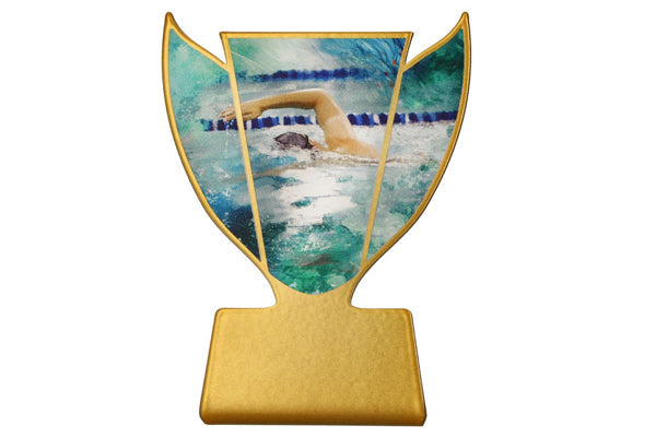 Pokal Metallfigur Schwimmen SL-SWI