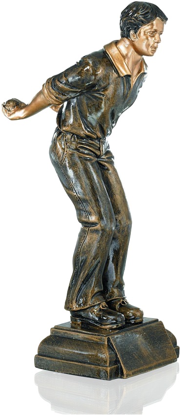 Boule & Pétanque – große Spielerfigur, 38 cm mit Gravur
