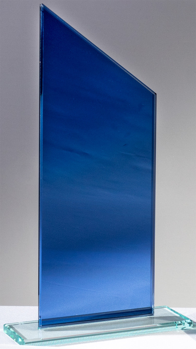 Spiegelglastrophäe Blau 68374–68376