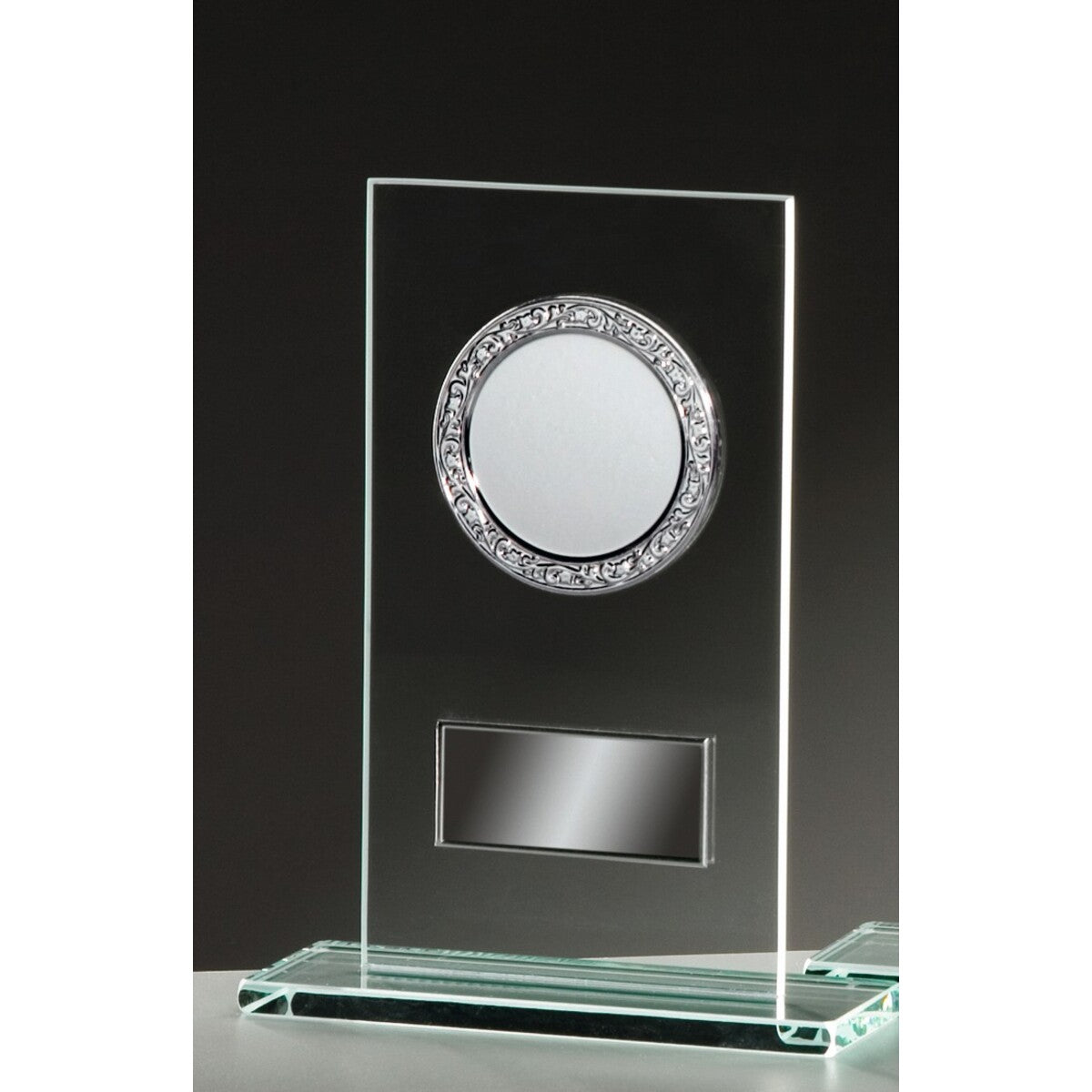 Glaspokal 6 mm mit Aluminiumfassungen – Serie 35201