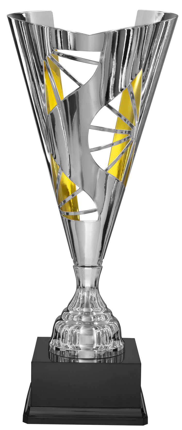 Pokal silbr-gld H. 710mm Clyde