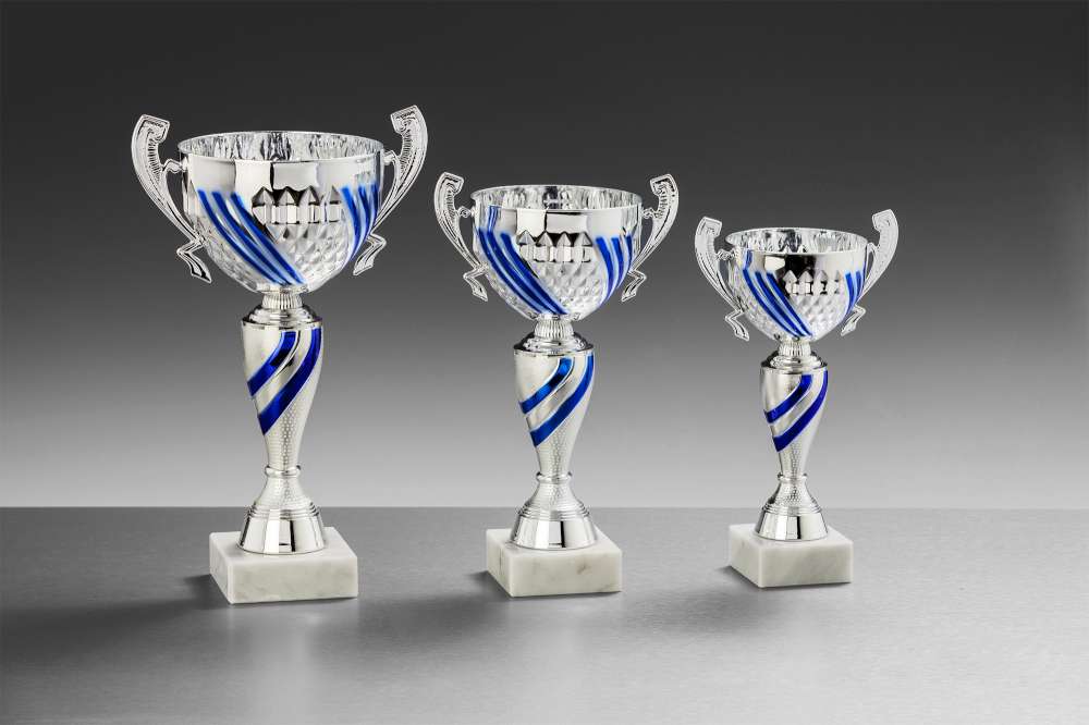 Pokalserie Baya Silber/Blau