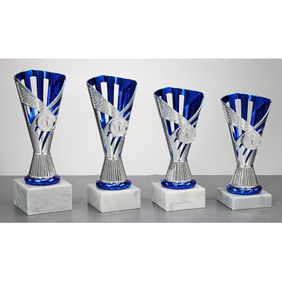 Pokalserie Onya Silber-Blau