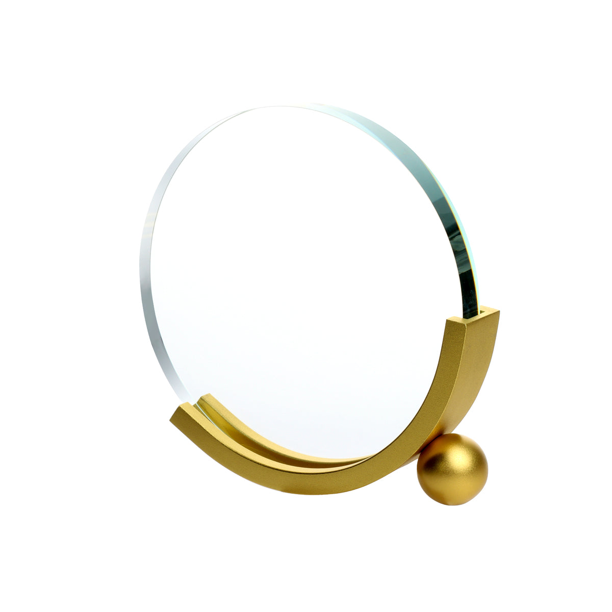 Runder Glas-Metall-Award Gold, Ø 16 cm – 68445