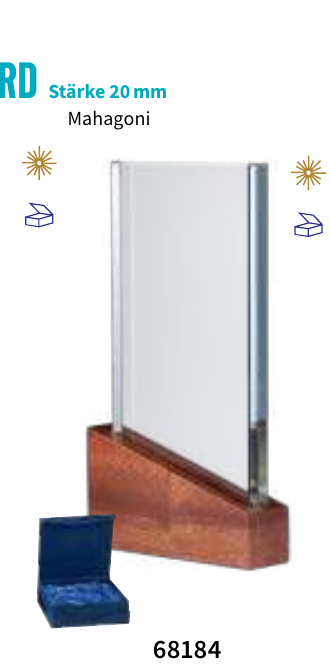 Stieber Holz-Glas-Award Walnuss 68184