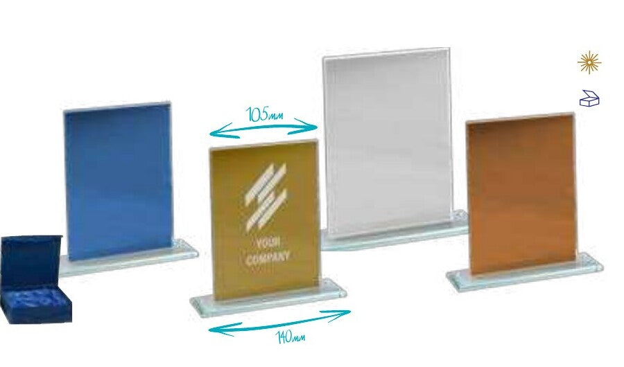 Stieber Spiegelglas-Trophäe Silber 68353