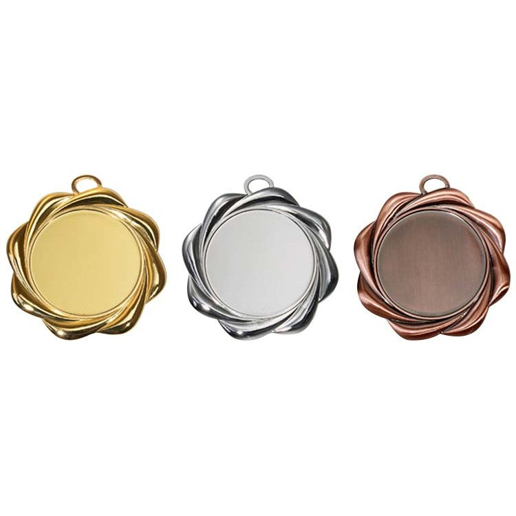 Zamak-Medaille 9341 in Gold, Silber und Bronze